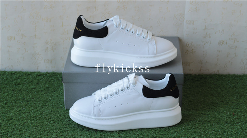 Alexander McQueen Oversized Sneaker White Black Suede